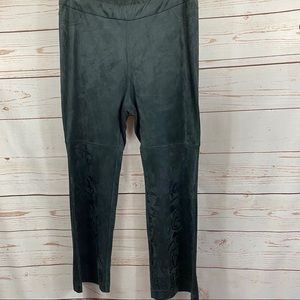 Soft Surroundings. Faux Suede Boho Pant